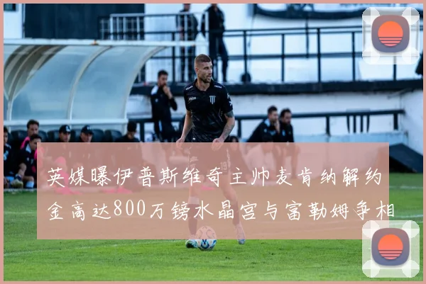 英媒曝伊普斯维奇主帅麦肯纳解约金高达800万镑水晶宫与富勒姆争相追逐