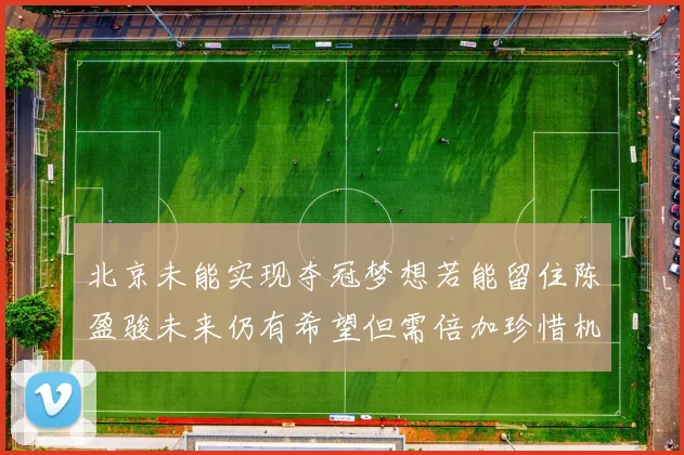 北京未能实现夺冠梦想若能留住陈盈骏未来仍有希望但需倍加珍惜机会